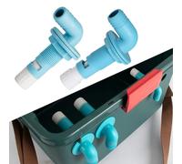 Tête de pulvérisation réglable de qualité marine pour prises de poissons avec coude à 90 degrés pour installation compacte du système de vivier et contrôle du débit d'eau (29 mm)