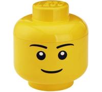 Tête de rangement - LEGO - Garçon Grand modèle - Plastique - Jaune - D24 x H27,1 cm