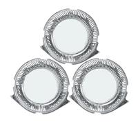 Tête de rasage de rechange universelle for hommes, lames argentées, rondes, compatibles avec les séries Philips SH70, SH90, HQ8 et HQ9