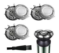 Tete De Rasoir, 3 Pièce Têtes De Rasage De Rechange SH30/50 Pour Remplacement Lames, Lame Rasoir Avec Filet Et une Brosse à Double Extrémité Pour Le Nettoyage