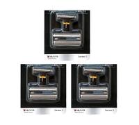 Tête De Rasoir De Rechange 51B Avec Grille Et Lame De Coupe, Compatible Avec Braun, Compatible Avec WaterFlex 8970, 8975, 8985, 8986, 8987, 8990, 8991, 8995, 8595, 8795 Et 8588.(3pcs)