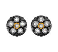 Tête de Rasoir de Rechange 6D pour Rasoirs Crâne Homme - Tête de Rasage Magnétique, Rasage à Sec & Humide, Compatible avec Kensen, JoyKoi, Kibiy (Jaune, Lot de 2)