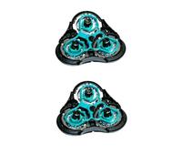 Tête De Rasoir De Rechange RQ11 For RQ1150, 1180X, 1160X Et 1150X | Kit De Têtes De Rasoir Avec Système GyroFlex 2D Compatible Avec RQ1175 Et RQ1155(2pcs)