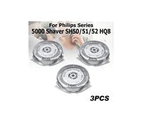 Rasoir électrique GENERIQUE Tête de rasoir de remplacement, lame, couteau, maille, pour Philips série 5000, SH50/51/52, HQ8, 3 pièces