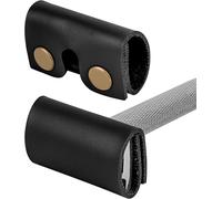 Tête De Rasoir De Sécurité En Cuir Végétalien,Accessoires De Rasage Pour Rasoir Papillon Compatibles Avec Merkur 34C Hd,34C,23C,Henson Al13 (Noir)
