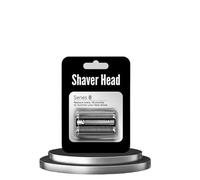 Tête De Rasoir Électrique Série 8 83M, Plastique Argenté Et Métal, Compatible Avec Les Lames De Rasoir Électrique Braun S8 Modèles 8370CC, 8340S, 8350S Et 84. Remplace La Lame Argentée.(1pcs)