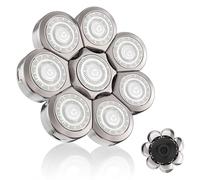 Tête de rasoir pour crâne chauve 8D: 8 têtes de rasoir électrique pour barbe et cheveux Zero Absolute 0 mm de remplacement tondeuse à barbe tondeuse faciale pour rasoirs électrique 5 6 7 8 têtes