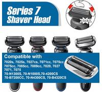 Tête De Rechange 73S Series 7 Compatible Avec Les Rasoirs Braun S7,73S S7 Foil&Cutter-Feuilles De Rasoir Électriques Humides Et Sèches Pour 7020S 7025S 7027Cs 7071Cc 7075Cc 7085Cc 7089Cc 7020