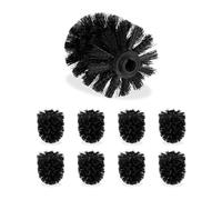 Relaxdays Lot de 36 têtes de rechange noires