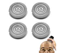 Tête de rechange compatible avec les rasoirs électriques Skull Shaver Pitbull (4 Pièces)