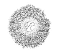 Tête de rechange de serpillère ronde, recharge en fibre pour un nettoyage rotatif, nettoyant de sols à surface dure, carrelage de salle de bain de cuisine, accessoire d'outils