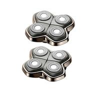 Tête De Rechange for Rasoir Électrique, Compatible Avec Skull Bulldog, | Compatible for Butterfly, compatible avec le rasoir à paume, les pièces humides et sèches(2PCS)