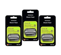 Tête De Rechange for Rasoir Et Lame 32B, Compatible avec Braun Series 3 32B 3000s, 3010s, 3040s, 3050cc, 3070cc, 3080s(3pcs)