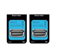 Tête De Rechange For Rasoirs Braun 73S, Compatible Avec Les Rasoirs Braun FLEX Series 5, 6, 7, 7027cs, 7075cc, 7020s, 7025s, 7085cc, 7089cc(2pcs 73S)