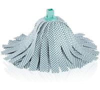 Tête de rechange Leifheit Classic Wringmop, Tête de balai en viscose et polyester pour les taches tenaces sur les sols en carrelage et en pierre, viscose extra absorbante, Tête de Mop lavable à 60°C