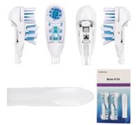 Tête de rechange pour brosse à dents électrique Oral B, Sensitive Dual Clean Rotatif, convient pour Braun Oral B Cross Action Power 4732 3733