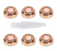 Tête de rechange pour épilation faciale, 6 lames de rechange pour toucher de finition Gen 1, outil d'épilation impeccable pour le visage (or rose)