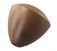 Tête de rechange pour moulin à café manuel en bois de noyer, ouverture de 6 mm, bouton marron poli pour la plupart des pièces de moulin à grains à manivelle
