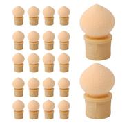 Tête de Rechange pour Stylo Éponge Ongles, 50 Pièces Beige