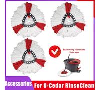 Tête de rechange pour vadrouille Compatible avec Vileda o-cedar, recharges de têtes de vadrouille en microfibre, accessoire de têtes de rechange pour vadrouille triangulaire 3 pcs