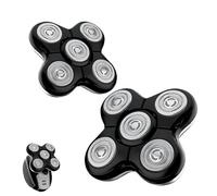 Tête de rechange Pro pour rasoir Remington Balder Pro XR7000, avec 5 têtes de coupe à double voie, rasage électrique de précision pour hommes chauves (2P)