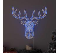 Tête de Renne Acrylique Décoration renne Décorations Noël LED fête vidaXL vidaXL