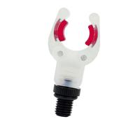 Tête de repose-canne à pêche en forme de V avec inserts phosphorescents pour une visibilité nocturne, coussinets souples et base filetée pour pêcheurs à la ligne, support de fourche pour pêche à la