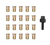 Tête de Riveteuse Manuelle avec 20 Écrous à Sertir(M10 20Pcs) | Fer galvanisé pour robuste, tailles pour m3 à pour m10, pour idéal réparation outils, perte , usage industriel