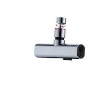 Tete de Robinet Robinet de cuisine avec protection anti-éclaboussures, sortie d'eau cascade, buse d'extension rotative universelle et joint(Color01)
