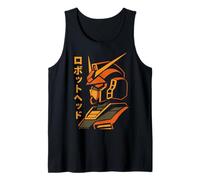 ロボットヘッド Tête De Robot Anime Mecha Illustré Sci FI Japon Débardeur