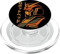 ロボットヘッド Tête De Robot Anime Mecha Illustré Sci FI Japon PopSockets PopGrip pour MagSafe