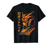 ロボットヘッド Tête De Robot Anime Mecha Illustré Sci FI Japon T-Shirt