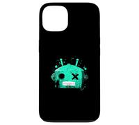Tête de Robot rétro Bleu Sarcelle Clair Aqua Coque pour iPhone 13