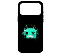Tête de Robot rétro Bleu Sarcelle Clair Aqua Coque pour iPhone 17 Pro Max