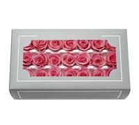 Tête de rose préservée de qualité A de 2 à 3 cm, roses éternelles naturelles de première qualité, rose immortelle qui dure de 3 à 5 ans pour la fête des mères, la Saint-Valentin, les anniversaires