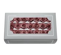Tête de rose préservée de qualité A de 2 à 3 cm, roses éternelles naturelles de première qualité, roses immortelles qui durent de 3 à 5 ans pour la fête des mères, la Saint-Valentin, les anniversaires