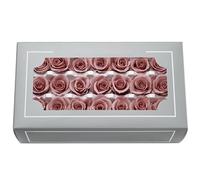 Tête de rose préservée de qualité A de 2 à 3 cm, vraies roses éternelles naturelles de qualité supérieure, rose immortelle dure 3 à 5 ans pour la fête des mères, la Saint-Valentin, un anniversaire, un