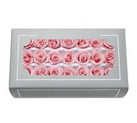 Tête de rose préservée de qualité A de 2 à 3 cm, vraies roses éternelles naturelles de qualité supérieure, rose immortelle dure 3 à 5 ans pour la fête des mères, la Saint-Valentin, un anniversaire, un