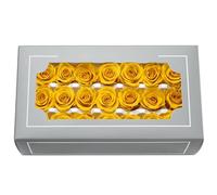 Tête de rose préservée de qualité A de 2 à 3 cm, vraies roses éternelles naturelles de qualité supérieure, rose immortelle dure 3 à 5 ans, pour la fête des mères, la Saint-Valentin, un anniversaire