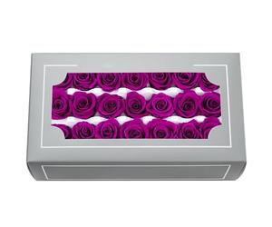 Tête de rose préservée de qualité A de 2 à 3 cm, vraies roses éternelles naturelles de qualité supérieure, rose immortelle dure 3 à 5 ans, pour la fête des mères, la Saint-Valentin, un anniversaire