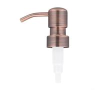 Tête de savon en acier inoxydable avec mécanisme anti-fuite, distributeur de lotion en métal de rechange pour bouteille de salle de bain ou pot à faire soi-même, compatible avec la norme 28/400 (ORB)