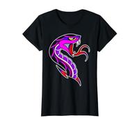 Tête de Serpent Cobra Tattoo Flash T-Shirt Graphique avec Valeur, Femme, Noir, M