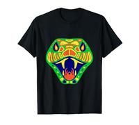 Tête de Serpent en colère aux Couleurs Vives T-Shirt Graphique avec Valeur