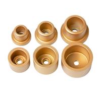 Tête de Soudage par Fusion Thermique - Jeu de 3 Matrices Métalliques pour Tubes,Accessoires Soudeur Anti-Adhésif Épaississement pour Réparation Plomberie Scellement Conduite