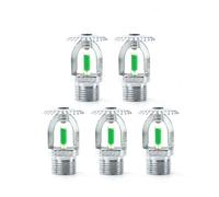 Tête de sprinkler suspendue en bronze à 93 degrés, 1/2" DN15, for la protection des écoles, gymnases et espaces publics(Up type (5PCS))