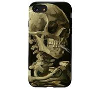 Tête de Squelette Vincent Van Gogh avec Une Flamme Coque pour iPhone SE (2020) / 7/8