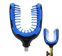 Tête de support de canne à pêche - Tête de poignée de canne à pêche en ABS, accessoire pour mallette de pêche, support de tige | Support de barre en forme de U, antidérapant et portable pour