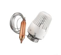 Tête de thermostat à capteur à distance pour valves Heimeier, contrôle proportionnel de la température, limites supérieures/inférieures réglables, marquages tactiles, filetage M30, blanc