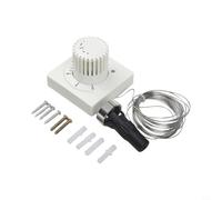 Tête de thermostat avec tube capillaire de 2000 mm supportant une installation adaptable et un alignement fonctionnel complet avec valves M30 1,5 (5 mètres)