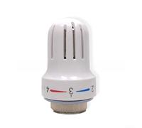 Tête de thermostat de radiateur en alliage et plastique M30 x 1,5 mm avec 5 niveaux de contrôle réglables pour systèmes de chauffage et collecteurs